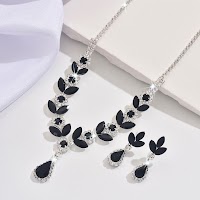 Bộ Trang Sức Pha Lê Giọt Nước Nhỏ Thanh Lịch | Phụ Kiện Mặc Áo Dài - thumbnail 8