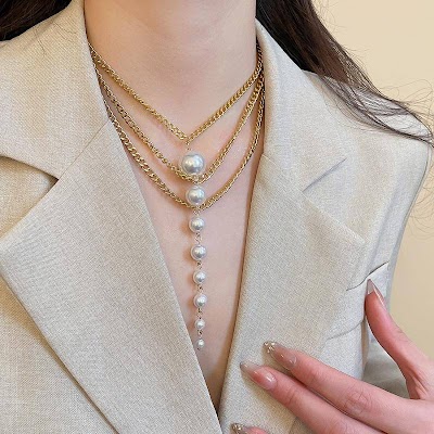 Dây Chuyền Ngọc Trai Baroque Cá Tính | Phụ Kiện Áo Dài Sang Trọng Mê Áo Dài