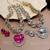 Bộ Dây Chuyền Xương Đòn Đính Đá Sang Trọng | Phụ Kiện Áo Dài Mê Áo Dài