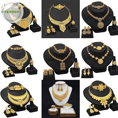 Bộ Trang Sức Mạ Vàng 24k Sang Trọng | Phụ Kiện Mặc Áo Dài - Mê Áo Dài