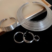 Vòng Cổ Kim Loại Nhiều Lớp Thời Trang | Trang Sức Phối Áo Dài Sang Trọng - thumbnail 18