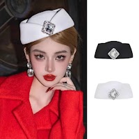 Mũ Phi Công Đính Pha Lê Ngôi Sao Biển | Phụ Kiện Chụp Ảnh Mê Áo Dài - thumbnail 7