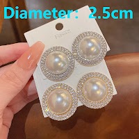 Bông Tai Ngọc Trai Cỡ Lớn Sang Trọng | Phụ Kiện Áo Dài Cưới Tinh Tế - Mê Áo Dài - thumbnail 3