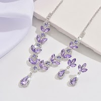 Bộ Trang Sức Pha Lê Giọt Nước Nhỏ Thanh Lịch | Phụ Kiện Mặc Áo Dài - thumbnail 12