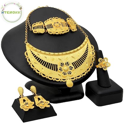 Bộ Trang Sức Mạ Vàng 24k Sang Trọng | Phụ Kiện Mặc Áo Dài - Mê Áo Dài