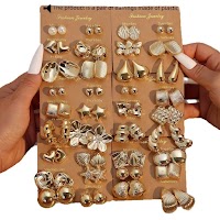 Bộ 6 Đôi Bông Tai & Dây Chuyền Boho Vàng NICIO | Phụ Kiện Áo Dài - Mê Áo Dài - thumbnail 3