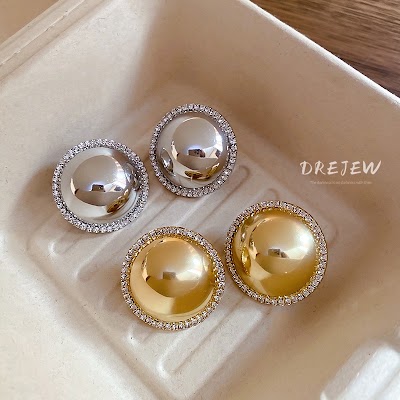 Bông Tai Bạc 925 Đính Đá Sang Trọng | Phụ Kiện Mặc Áo Dài Tinh Tế - Mê Áo Dài