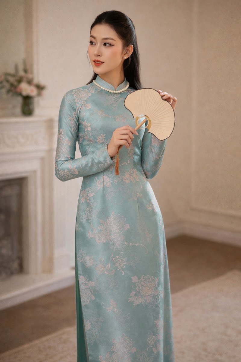 Quạt Hai Mặt Tròn Cổ Điển | Phụ Kiện Áo Dài Độc Đáo