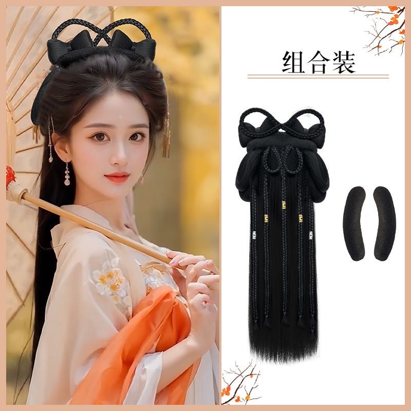 Tóc Giả Lười Phong Cách Trung Hoa | Kiểu Tóc Cổ Điển Đa Dụng - ảnh chi tiết 9