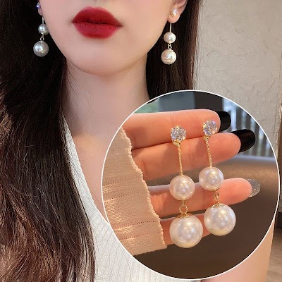 50 Kiểu Bông Tai Cô Gái Hàn Quốc Bông Tai Ngọc Trai Bông Tai Hình Học Không Đều Vòng Giọt Nước Bông Tai Ngọc Trai