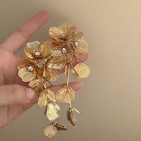 Bông Tai Tua Rua Hoa Phóng Đại Nổi Bật | Trang Sức Mặc Áo Dài Mê Áo Dài - thumbnail 11