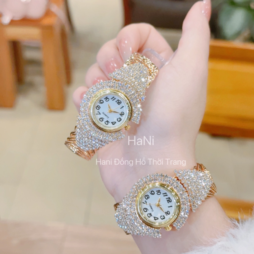 [MUA 1 TẶNG 2] Đồng Hồ Nữ Gossie Lắc C Đính Đá Sang Trọng 2 Màu Lựa Chọn - ảnh chi tiết 7
