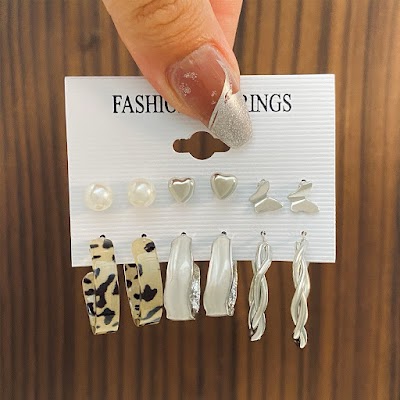Set Khuyên Tai Bạc Phong Cách Hàn Quốc | Phụ Kiện Mê Áo Dài Tinh Tế