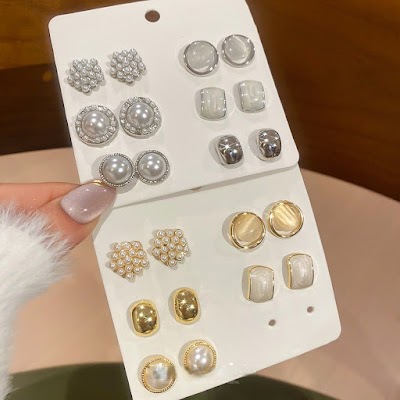 Set Bông Tai Hàn Quốc Xinh Xắn | Phụ Kiện Áo Dài - Mê Áo Dài