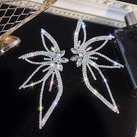 Bông tai vuông đá nhân tạo phong cách âu mỹ , kiểu dáng độc đáo cá tính - thumbnail 6