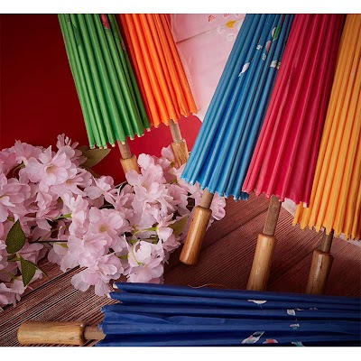 Dù Vải Lục Giác Cổ Trang Cán Gỗ | Phụ Kiện Chụp Ảnh Áo Dài Mê Áo Dài