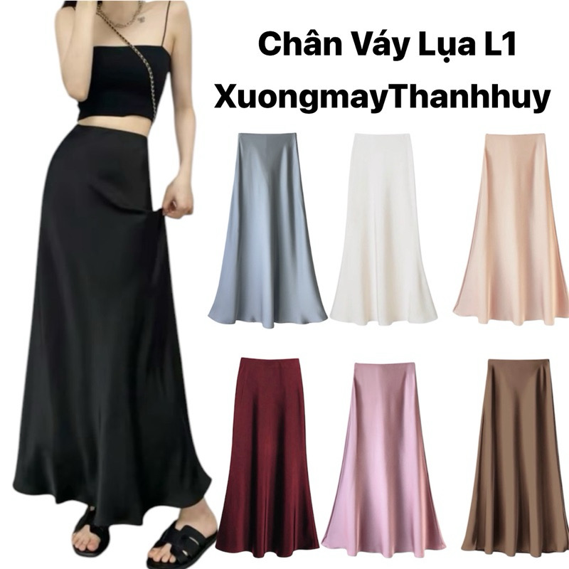 Chân Váy Lụa 2 Lớp Dáng Dài Chữ A | Thời Trang Phối Mê Áo Dài - ảnh chính