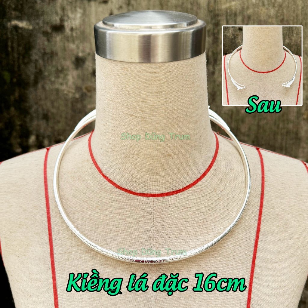 Kiềng Bạc Tròn Cổ Điển | Phụ Kiện Chụp Ảnh Áo Dài Ấn Tượng - ảnh chi tiết 10
