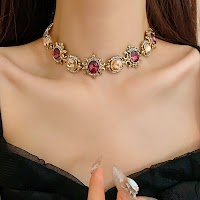 Bộ Vòng Cổ Kim Cương Vuông Cổ Điển | Phụ Kiện Áo Dài Phong Cách Cung Đình - thumbnail 8