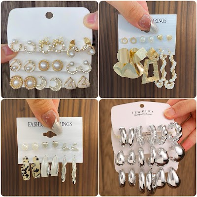 Set Khuyên Tai Bạc Phong Cách Hàn Quốc | Phụ Kiện Mê Áo Dài Tinh Tế