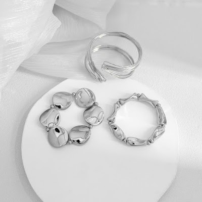 Bộ 3 Vòng Tay Chunky Bản Rộng Cá Tính | Phụ Kiện Áo Dài - Mê Áo Dài