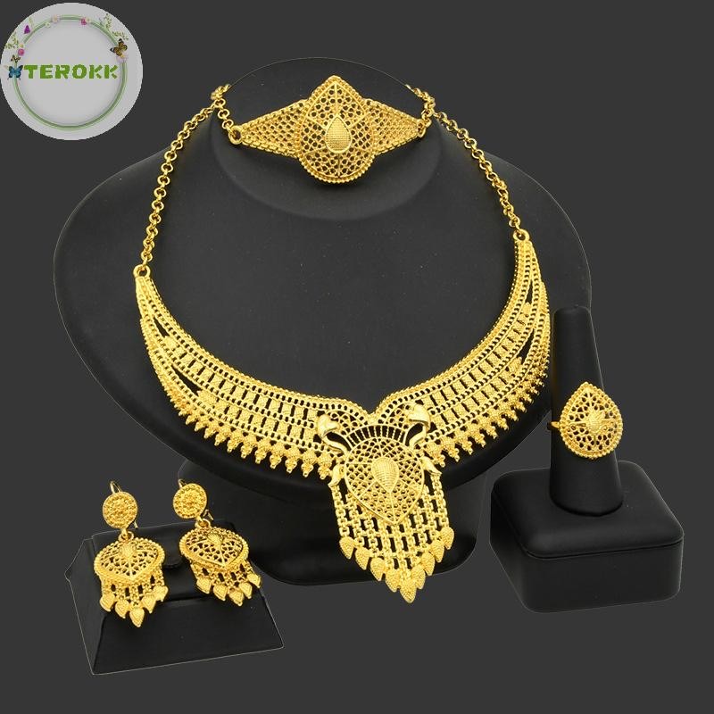 Bộ Trang Sức Mạ Vàng 24k Sang Trọng | Phụ Kiện Mặc Áo Dài - Mê Áo Dài - ảnh chi tiết 2