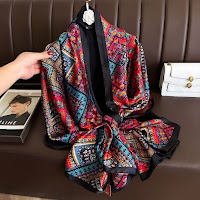 Khăn Lụa In Họa Tiết Thời Trang Cao Cấp | Phụ Kiện Mê Áo Dài - thumbnail 7