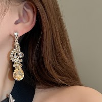 Bộ Vòng Cổ Giọt Nước Rỗng Đính Đá | Trang Sức Mặc Áo Dài Mê Áo Dài - thumbnail 6