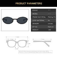 Kính Râm Chống Tia Cực Tím | Khung Bầu Dục Thời Trang Unisex - thumbnail 2