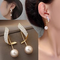 50 Kiểu Bông Tai Cô Gái Hàn Quốc Bông Tai Ngọc Trai Bông Tai Hình Học Không Đều Vòng Giọt Nước Bông Tai Ngọc Trai - thumbnail 12