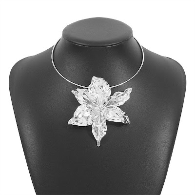 Vòng Cổ Choker Hoa To Hợp Kim Âu Mỹ | Trang Sức Mê Áo Dài