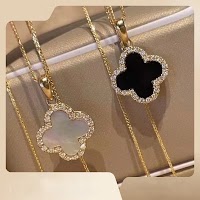Dây Chuyền Cỏ Bốn Lá Zircon Thanh Lịch | Phụ Kiện Áo Dài Tinh Tế Mê Áo Dài