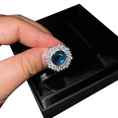 Bộ Trang Sức Zircon Xanh Cổ Điển | Phụ Kiện Áo Dài - Mê Áo Dài