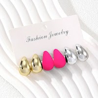 Bộ 3 Cặp Bông Tai Nhựa Laser Dáng Thả | Phụ Kiện Áo Dài - Mê Áo Dài - thumbnail 12