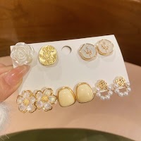 Bông Tai Hoa Ngọc Trai Glaze Retro Thanh Lịch | Phụ Kiện Áo Dài - Mê Áo Dài - thumbnail 3