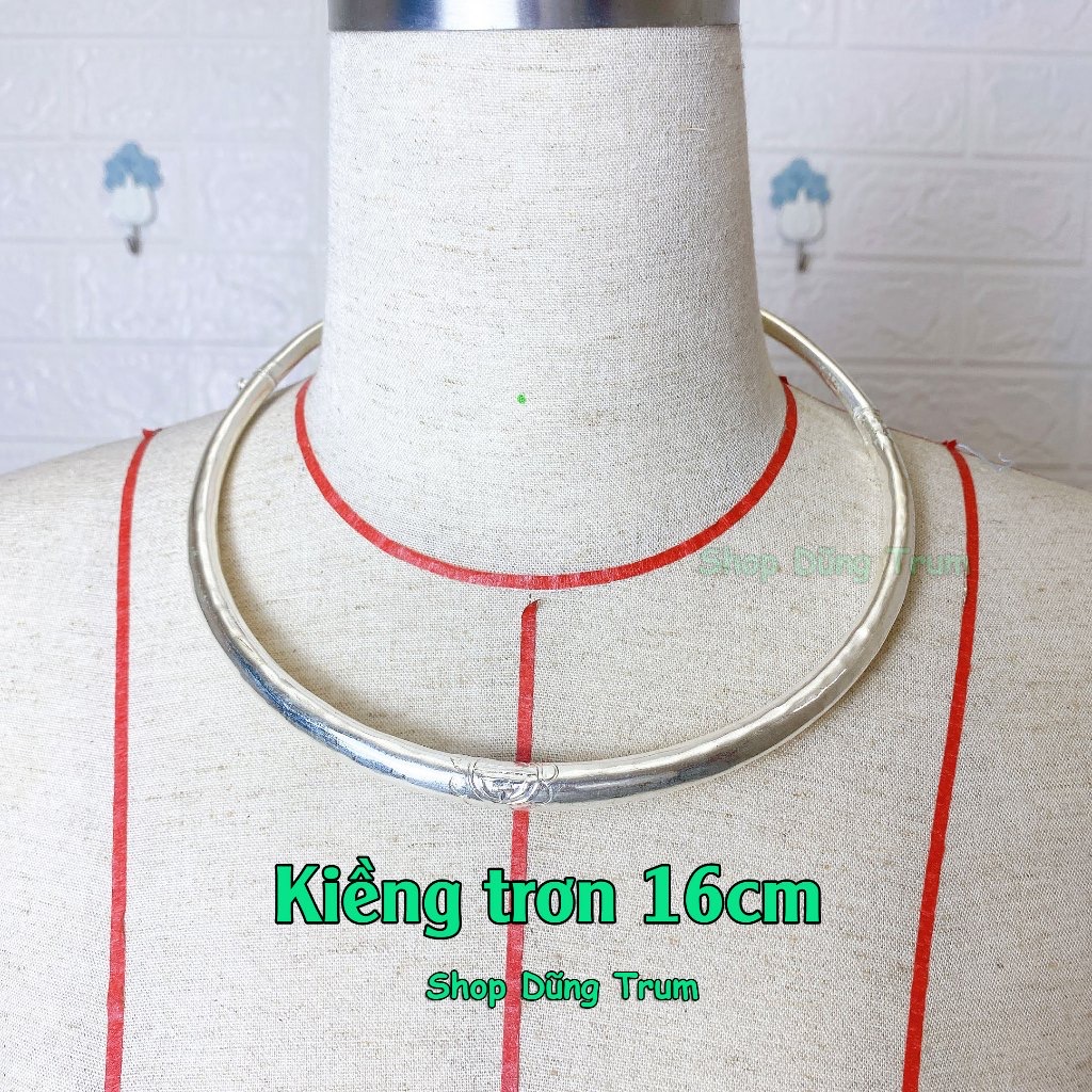 Kiềng Bạc Tròn Cổ Điển | Phụ Kiện Chụp Ảnh Áo Dài Ấn Tượng - ảnh chi tiết 5