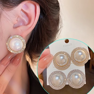 Bông Tai Ngọc Trai Cỡ Lớn Sang Trọng | Phụ Kiện Áo Dài Cưới Tinh Tế - Mê Áo Dài