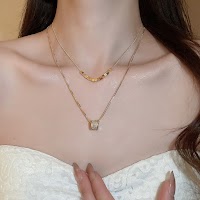 Vòng Cổ Mạ Zircon Hai Lớp | Trang Sức Dainty Cao Cấp Cho Áo Dài - thumbnail 10