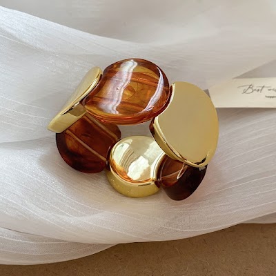Vòng Tay Acrylic Nối Tròn Phong Cách Âu Mỹ | Phụ Kiện Mê Áo Dài Cá Tính