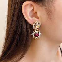 Bộ Vòng Cổ Kim Cương Vuông Cổ Điển | Phụ Kiện Áo Dài Phong Cách Cung Đình - thumbnail 9