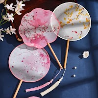 Quạt Tròn Lụa In Hình Cổ Trang | Phụ Kiện Chụp Ảnh Mê Áo Dài