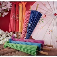 Dù Vải Lục Giác Cổ Trang Cán Gỗ | Phụ Kiện Chụp Ảnh Áo Dài Mê Áo Dài - thumbnail 3
