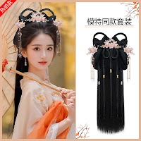 Tóc Giả Lười Phong Cách Trung Hoa | Kiểu Tóc Cổ Điển Đa Dụng - thumbnail 3