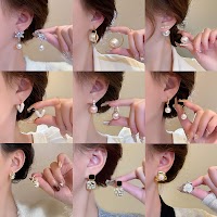 Bông Tai Nữ Phong Cách Hàn Quốc | Phụ Kiện Trang Sức Mặc Áo Dài Sang Trọng - thumbnail 3