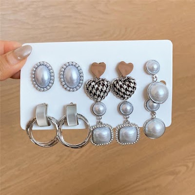 Bông Tai Ngọc Trai Hình Trái Tim Tinh Tế | Phụ Kiện Áo Dài - Mê Áo Dài