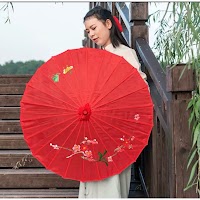 Dù Vải Lục Giác Cổ Trang Cán Gỗ | Phụ Kiện Chụp Ảnh Áo Dài Mê Áo Dài - thumbnail 9