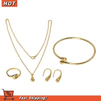 Bộ Trang Sức 4 Món Giọt Nước Công Tinh Tế | Phụ Kiện Mặc Áo Dài Sang Trọng - thumbnail 5