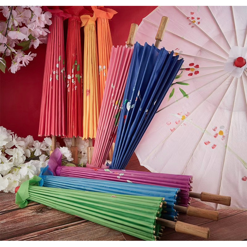 Dù Vải Lục Giác Cổ Trang Cán Gỗ | Phụ Kiện Chụp Ảnh Áo Dài Mê Áo Dài - ảnh chi tiết 3