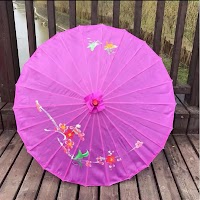 Dù Vải Lục Giác Cổ Trang Cán Gỗ | Phụ Kiện Chụp Ảnh Áo Dài Mê Áo Dài - thumbnail 12