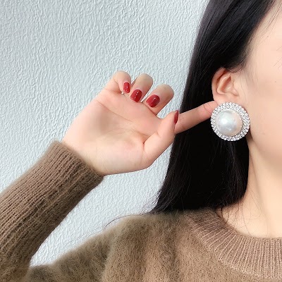Bông Tai Ngọc Trai Cỡ Lớn Sang Trọng | Phụ Kiện Áo Dài Cưới Tinh Tế - Mê Áo Dài